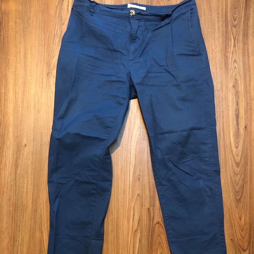 Cotton On- Drake Roller Pant Navy Blue  - Size 34